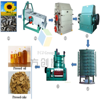 Ligne de production d'extraction de solvant d'huile de tournesol 10TPD projet clé en main huile de soja faisant la machine de traitement