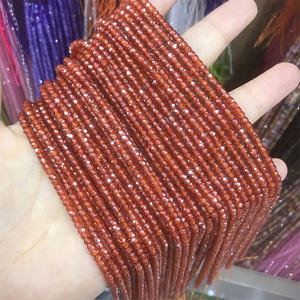 Perline Sfaccettate in Zirconio Multicolore 2*3mm, Filo di Perle Sciolte per Gioielli e Collane - Product Image 6