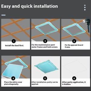 Verstelbare Gipsplaat Toegangspaneel Duurzaam Eenvoudig Te Installeren Brand-Gewaardeerd En Overschilderbaar Voor Naadloze Wandintegratie - Product Image 5