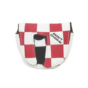 Housse de tête de club de golf en cuir PU personnalisé, métal et bois, pour driver, putter, mallet, sports de plein air, broderie à carreaux, logo OEM, housse de club de golf - Product Image 2