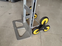 Chariot à six roues super durable 200kg en alliage d'aluminium léger avec plate-forme OEM personnalisable superbe caractéristique d'escalade d'escalier