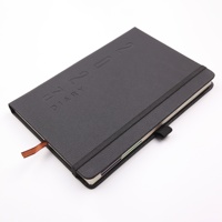 Journal A5 à couverture rigide avec bande élastique Carnet de notes de bureau d'affaires avec logo personnalisé Style imprimé Couverture en cuir Couverture en papier Taille cadeau A4