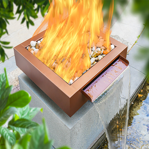 Cuenco de <span class=keywords><strong>agua</strong></span> <span class=keywords><strong>y</strong></span> <span class=keywords><strong>fuego</strong></span> de piscina de propano de acero inoxidable para exteriores con gas natural para uso en piscina - Product Image 5