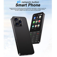 Téléphone à clavier Android 11 4G avec écran tactile de 3,5 pouces, Google Play, WhatsApp, YouTube, WiFi Hotspot, GPS, double SIM