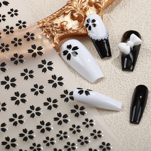 Venta al por Mayor de Fábrica, Pegatinas y Envolturas de <span class=keywords><strong>Uñas</strong></span> Brillantes, Impermeables, de Plástico, con Diseño Punk Oscuro, 3D, DIY, con Serpientes y Mariposas, para Chicas Modernas - Product Image 2