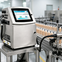 Impresora de Inyección de Tinta Continua DOCOD V2000, Máquina de Codificación de Fechas y Lotes CIJ para Procesamiento de Alimentos, Tinta Ecológica