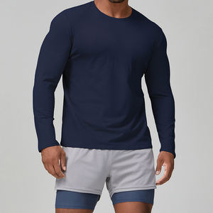 XW-ECX1186 automne manches longues sport Fitness Muscle minceur entraînement en plein air <span class=keywords><strong>basket</strong></span>-ball course imprimé hauts de gymnastique pour hommes - Product Image 1