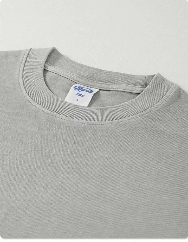 2023 Streetwear T-Shirt - 275gsm 100% Cotton, Vintage Acid Wash