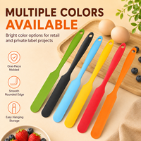 Spatule en silicone YMS résistante à la chaleur, spatules à crème et beurre pour gâteaux, grattoir à pâte antiadhésif, outil de cuisson et de cuisine