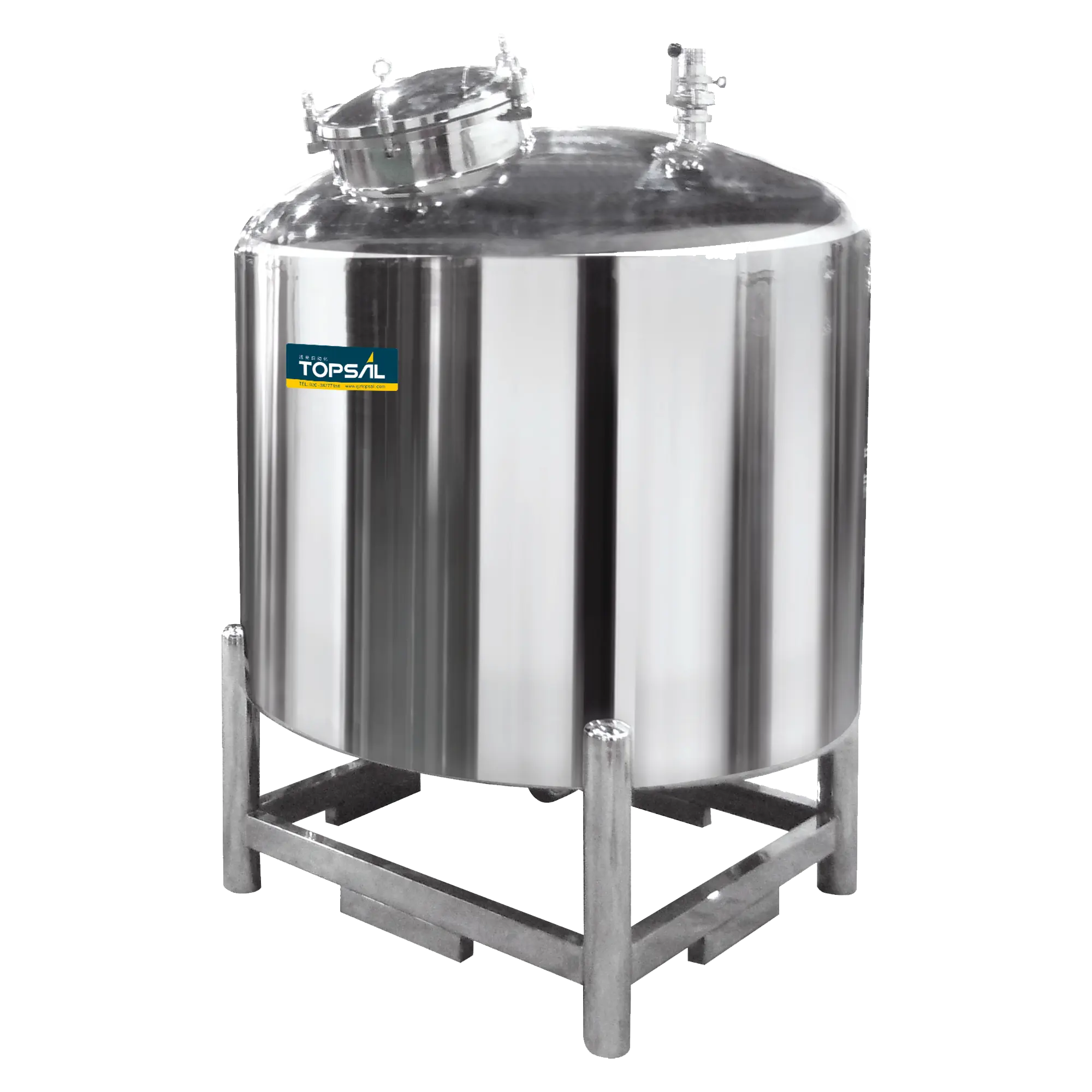 2000L Large Scale Movable/Still Stainless Steel Drinking Water Liquid Storage Tank