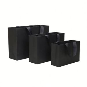 Sac Cadeau Luxe Euro Tote en Papier Personnalisé avec Logo, Ruban et Poignée en Matériau Kraft pour Boutique, Emballage Imprimé pour Vêtements et Articles d'Art - Product Image 6