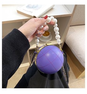 Bolsas acolchoadas de fábrica, bolsas para jantar femininas com pérolas acolchoadas de bola redonda, atacado para todas as estações - Product Image 4