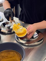 Lemari Display Gelato dengan Pendingin Udara, Thermostat Digital, Peralatan Restoran Italia, Kokoh, 16 Loyang