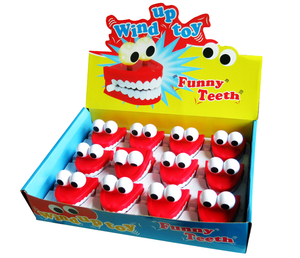 Pack De 14 Juguetes De Cuerda Saltarines Con Dientes | Mini Juguetes Mecánicos De Plástico De 5x4.5 Cm Para Halloween, Regalos De Fiesta Y Niños