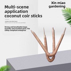 Bâtons de coco de forme irrégulière pouvant être utilisés dans divers contextes, pour soutenir les treillis et les plantes grimpantes (<span class=keywords><strong>lierre</strong></span> vert). - Product Image 2