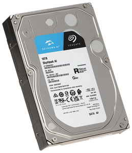 Seagate SkyHawk Hard Disk Drive, Hard Disk Drive HDD 10TB Internal 3.5 "SATA 6 Gb/s ST10000VE00 perekaman magnetik konvensional - Product Image 1