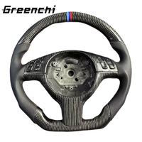 Pour BMW E46 E39 E53 M3 E90 E92 E93 325 318 X5 volant en Fiber de carbone modifié personnalisé et volant en cuir personnalisé