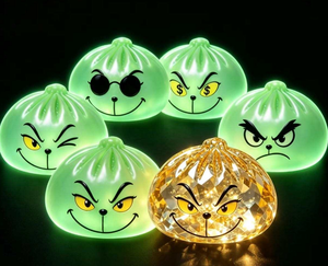 Giocattolo Squishy Luminoso a Forma di Grinch per Natale <span class=keywords><strong>e</strong></span> Halloween, Regalo Antistress a Forma di Fantasma - Product Image 1