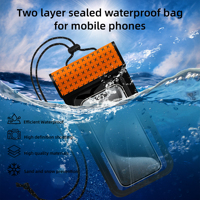 Pochette étanche universelle pour téléphone portable en PVC pour l'extérieur Sac étanche pour téléphone portable avec lanière