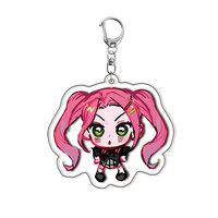 Porte-clés en acrylique double couche double face Alien Stage Chibi, pendentif de sac, stock transfrontalier, livraison directe, ornement suspendu Anime
