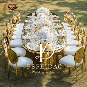 Juego de Comedor Moderno con 8 Sillas, Patas de Acero Inoxidable, Vidrio Blanco, Forma Ovalada, Muebles para el Hogar - Product Image 5