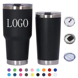 Doppelwandiges Edelstahl wasser 40oz 20 oz 30 oz 30 oz 20 oz Auto Reise Kaffeetassen Becher Becher Tasse Thermoskanne für Auto