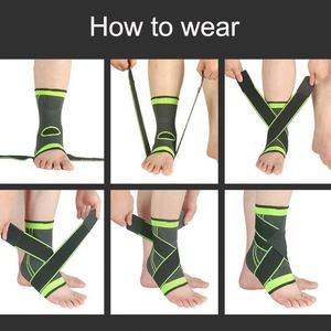 Sports Basketball Football Running <b>Ankle</b> Bandage for Swelling Breathable Adjustable Compression <b>Ankle</b> <b>Support</b> <b>Brace</b> - Product Image 6