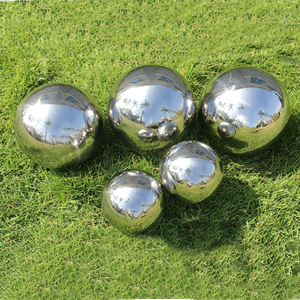 Esfera Decorativa Grande para Jardín de 50 cm (500 mm), Acero Inoxidable 304 de 1 mm de Espesor, Pulido Espejo, Soldadura AiSi, Esfera de <span class=keywords><strong>20</strong></span> Pulgadas - Product Image 4