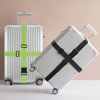 Sangle de ceinture de bagages de voyage réglable imprimée de logo personnalisé Ceinture de bagages robuste Sangle de bagage