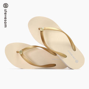 Tongs d'été pour femmes en EVA personnalisées OEM, légères, à talons hauts, avec logo imprimé et semelle antidérapante - Product Image 1