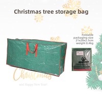 Sac de rangement pour sapin de Noël en tissu Oxford et PE tissé, anti-humidité, pliable, forme cube, grande capacité, pour chambre à coucher, tailles M-L, vente en gros usine