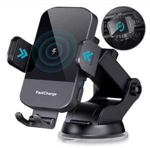 Support de téléphone de <span class=keywords><strong>voiture</strong></span> support de téléphone portable 15W <span class=keywords><strong>chargeur</strong></span> de <span class=keywords><strong>voiture</strong></span> sans fil serrage automatique par <span class=keywords><strong>induction</strong></span> pince de bras en métal - Product Image 6