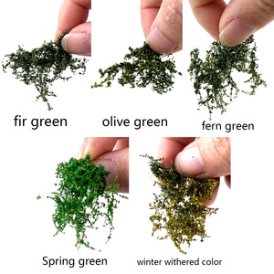 Modèle de scène <span class=keywords><strong>miniature</strong></span> de végétation d'arbuste déchiré à la main matériaux de production de vitrine de passe-temps pour la table de sable - Product Image 4