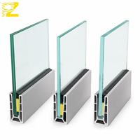 Système de balustrade en verre sans cadre en alliage d'aluminium moderne avec profilé en U, garantie 5 ans pour usage extérieur/intérieur, villa, appartement