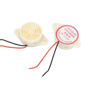 Zumbador de alarma <span class=keywords><strong>industrial</strong></span> DC 3-24V Kit de zumbador electrónico activo piezoeléctrico de pitido continuo, blanco - Product Image 3