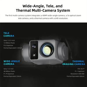 FIMI X8T <b>Dron</b> With Thermal Infrared Camera Professional 4K Quadcopter with Wide-angle and 30x Hybrid Zoom Al Super Night Video - Product Image 3