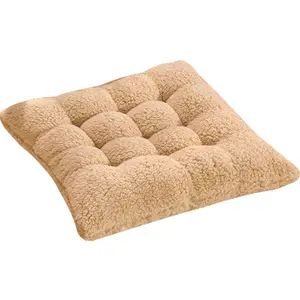可定制加厚垫加厚毛绒羊羔羊垫纯色保暖办公电脑椅助推器羊毛椅垫