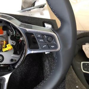 Volant en cuir <span class=keywords><strong>noir</strong></span> sans bouton pour Porsche 911 991 992 Cayenne 958 987 Boxster 986 Panamera 970 Taycan Macan (vente en gros) - Product Image 5