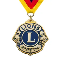 Medaglia Souvenir del Club del leone di Golf 3D in metallo personalizzato del produttore cinese