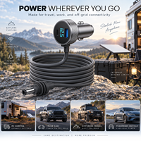 Pengisi Daya Mobil Starlink Mini 3-in-1 10FT 12V-24V Adaptor Pemantik Rokok dengan Layar Digital, USB-C, USB-A & Kabel DC Tahan Air