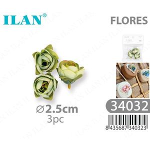 Rose Artificiali Ilan 2,5cm 3 Pezzi Per Decorazioni - Product Image 3