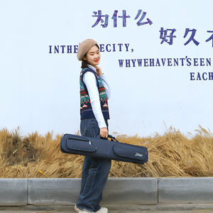 Modello di base può essere personalizzato semplice 7 fori 3*4 tessuto impermeabile portatile portatile <span class=keywords><strong>snooker</strong></span> cue bag morbida da biliardo cue case - Product Image 5