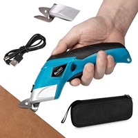 Ciseaux électriques pour tissus 3,6 V, robustes, sans fil, pour cuir, tapis, coupe-tissu, ensemble d'outils 10000 tr/min avec 2 lames