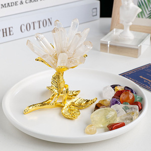 Ornements <span class=keywords><strong>de</strong></span> fleurs en cristal blanc naturel, <span class=keywords><strong>arbre</strong></span> <span class=keywords><strong>de</strong></span> fleurs en cristal blanc, décoration <span class=keywords><strong>de</strong></span> la maison, artisanat et décorations - Product Image 3