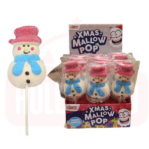 Holeywood 4D Noël Délicat Bonhomme De Neige Guimauve Sucette Mixte Boîte De Bonbons À Saveur De Fruits Emballage Doux Dent <span class=keywords><strong>Plaisir</strong></span> - Product Image 1