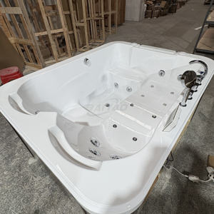 Spa Extérieur Luxe 2 <span class=keywords><strong>Personnes</strong></span> Jardin Bain à Remous Bulles D'air Baignoire à Remous Jacuzzier <span class=keywords><strong>Avec</strong></span> Panneau De Commande et TV dans le Jardin - Product Image 5