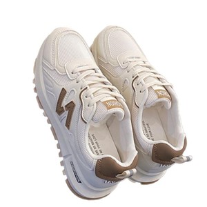 Chaussures de marche décontractées en maille pour femmes - Chaussures de sport d'été respirantes à semelle épaisse - Nouvelle fermeture élastique tendance du fabricant - Product Image 4