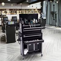 Chariot de rangement mobile en métal à tiroirs multiples, personnalisable OEM, solution de mobilier commercial pour l'esthétique et le tatouage