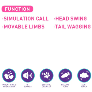 Jouet en peluche interactif intelligent pour la marche du chiot jouet animé électrique tête mobile bouche ouverte queue remuante anniversaire des enfants - Product Image 6