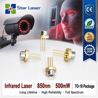Diode laser infrarouge haute puissance U-LD-85E061Ap 850nm 500mW TO-18 5.6mm pour capteur de mouvement, capteur de profondeur 3D